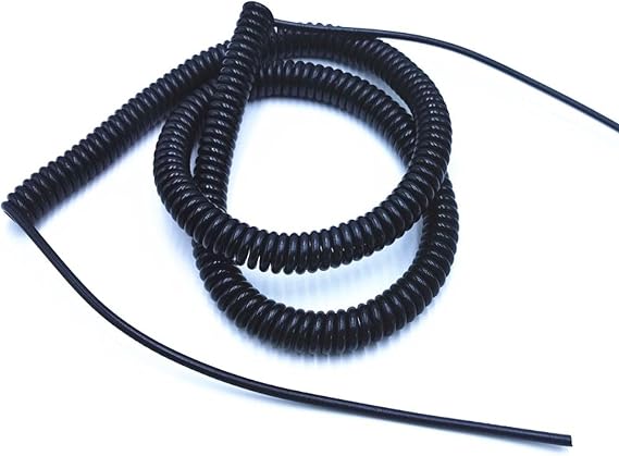 Spring Cable,Spring Telescopic Spiral Cable, Spring Telescopic Spiral Cable 2 Core Spring Telescopic Wire Spiral Cable 24AWG0.2mm 20AWG0.5mm 17AWG1.0mm 14AWG2.0mm Stretchable Extension Wire2.5 meters