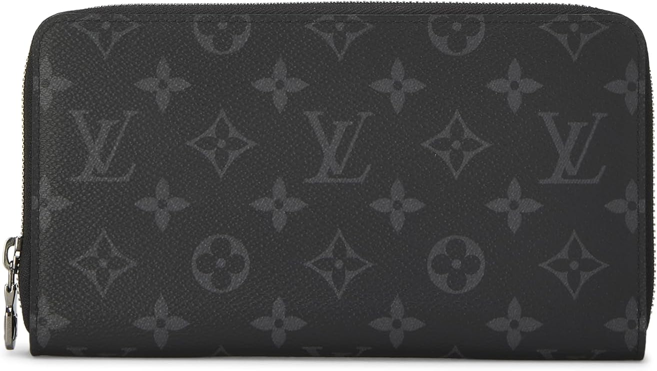 Pre-loved Monogram Eclipse Zippy Organizer, Black
