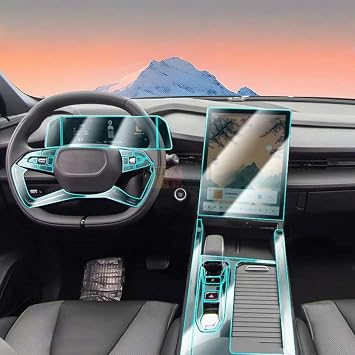 TPU Protective Anti-Scratch Film Sticker, for Geely CITYRAY 2025 Center Screen GPS Navigation Interior