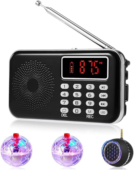 4 Pcs Spirit Box Equipment Kit with2 LED Cat Ball 1 Spirit Box Speaker Paranormal Equipment Kit Office Outdoor