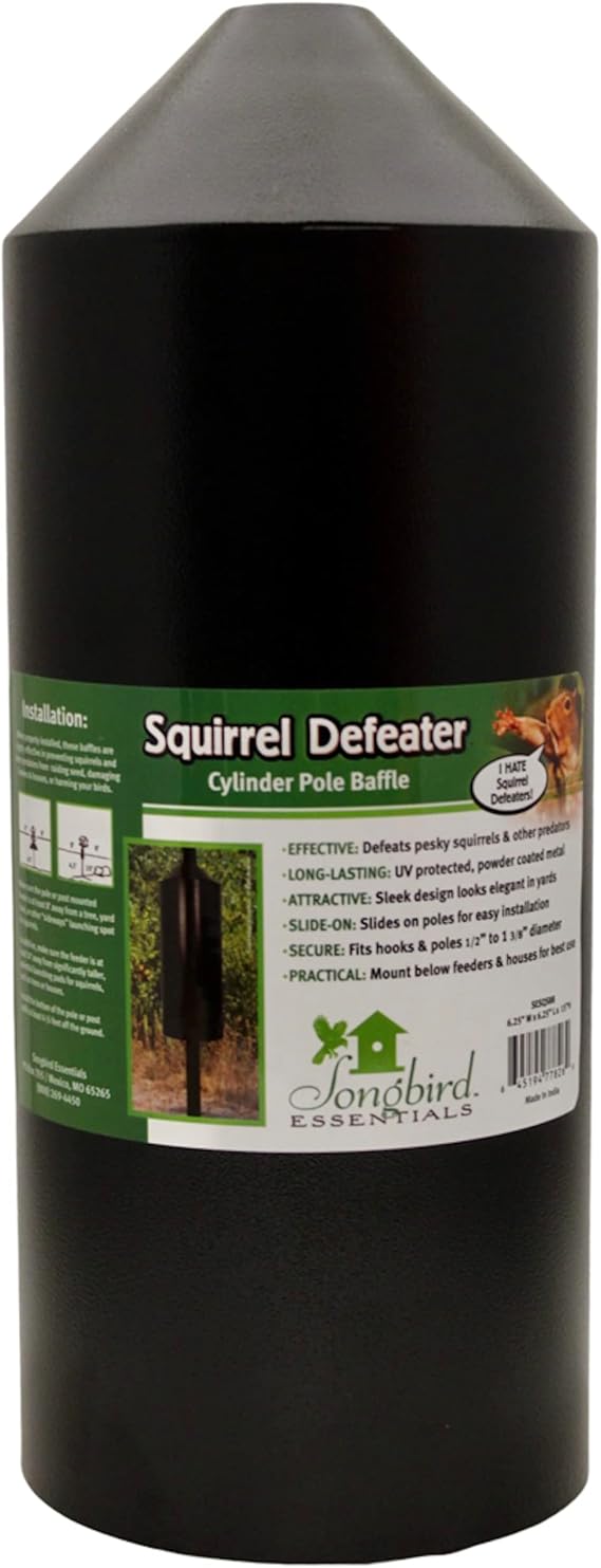 Squirrel Defeater Cylinder Pole Baffle