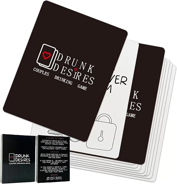Couples Games, 50 Cards for Adults | Fun & Romantic Relationship-Building Game for Couples, Him and Her for Wedding, Valentine's Day, Anniversary