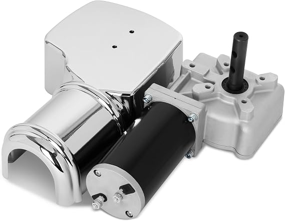 600 Watt Dump Truck Roll Tarp Motor(12V 1.5 HP 60:1) with Chrome Cover