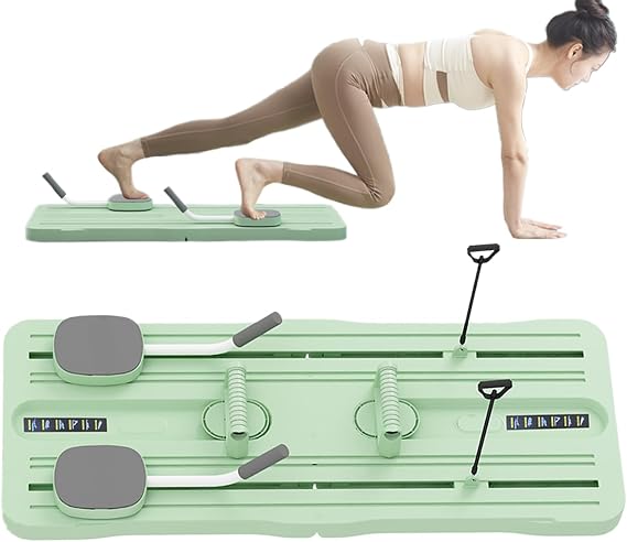 Pilates Board 2025 Foldable Pilates Reformer Machine Pilates Reformer Set Multifunctional Abdominal Trainer Automatic Rebound Home Workout Equipment