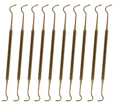 (10 Pack) Brass O-Ring Pick Tool (No Scratch) [P/N: OPICK-BR]