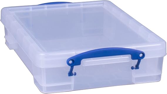 Really Useful Box Plastic Storage 4 Litre Clear