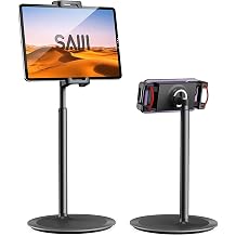 Bix Saiji S3E 360° Adjustable Tablet and Phone Holder Stand Black