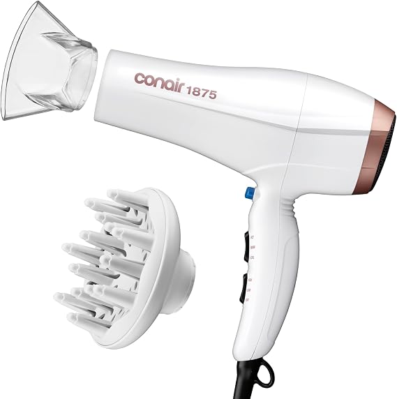 Conair Double Ceramic Hair Dryer with Diffuser & Concentrator