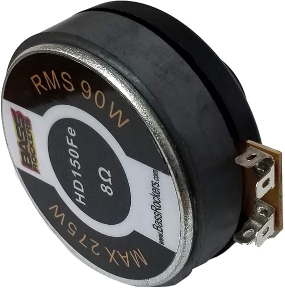 Bass Rockers HD150Fe High Performance 1" inch/25mm HF Driver Speaker 275W Max, 90 RMS, 8 Ohm