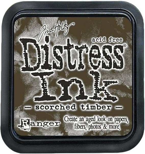 Tim Holtz Ranger Distress Ink Pad-Scorched Timber, 3 x 3 inch