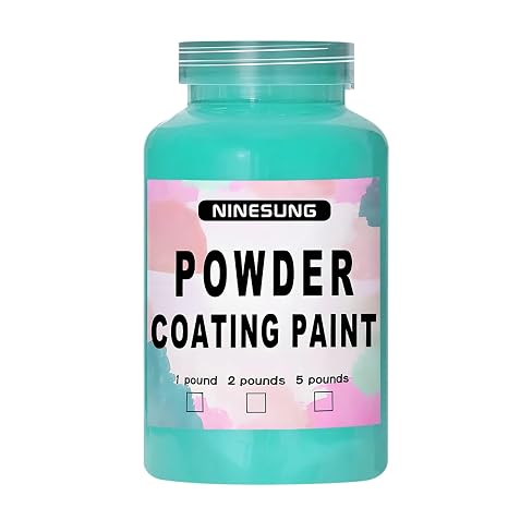 Powder Coating Paint for Metal Surfaces | Car Paint | Building Materials | Powder Paint for Steel Structures, Factories, Buildings, Playgrounds, Gardens (Turquoise, 4 Ounce)