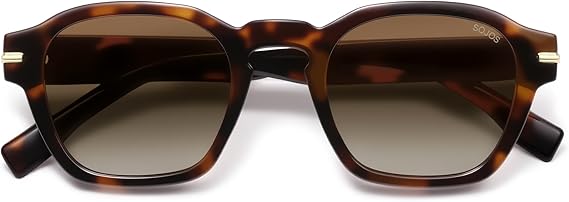 SOJOS Vintage Retro Square Polarized Sunglasses Men Standard Fit Trendy Womens Sun Glasses SJ2382