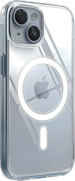 MADNOVA Apple iPhone 12/12 Pro için iPhone Kılıfı Kamera Korumalı Magsafe ile Uyumlu Şeffaf Kılıf