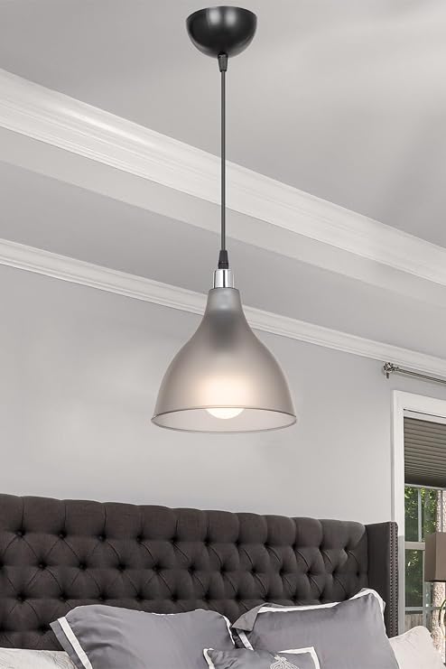 AG LightDesign Siyah Sarkıt Avize Yatak Odası Salon Mutfak Koridor Lamba 18 AGnm95 [Enerji Sınıfı A]