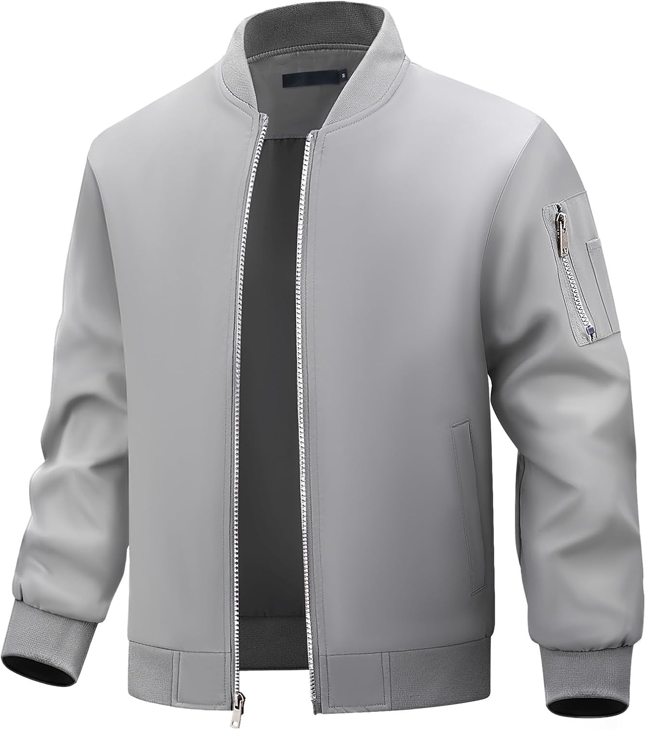 Men's Lightweight Bomber Jacket Blouson Jacket Transition Jacket Stand-Up Collar Outdoor Jacket Spring Autumn Windbreaker