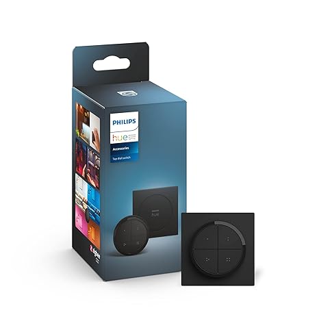 Philips Hue Tap Dial Switch Rotary Switch, Black, Can Be Personalized With Hue App, Accessories