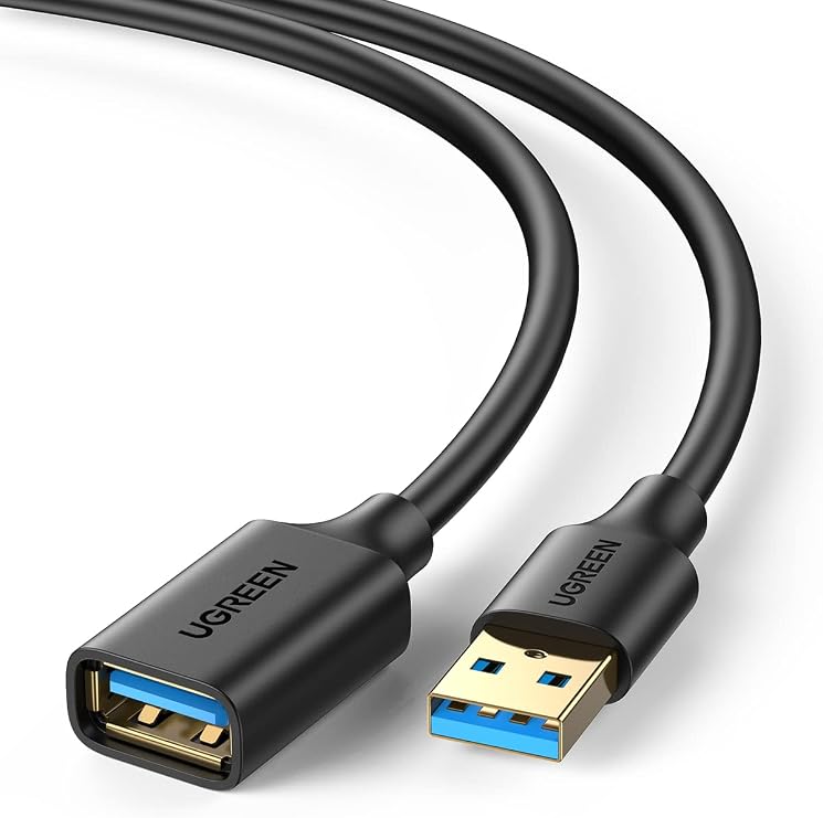 UGREEN USB 3.0 A Uzatma Kablosu Kart Okuyucu, Klavye, Yazıcı, Tarayıcı, Kamera vb. (3M)