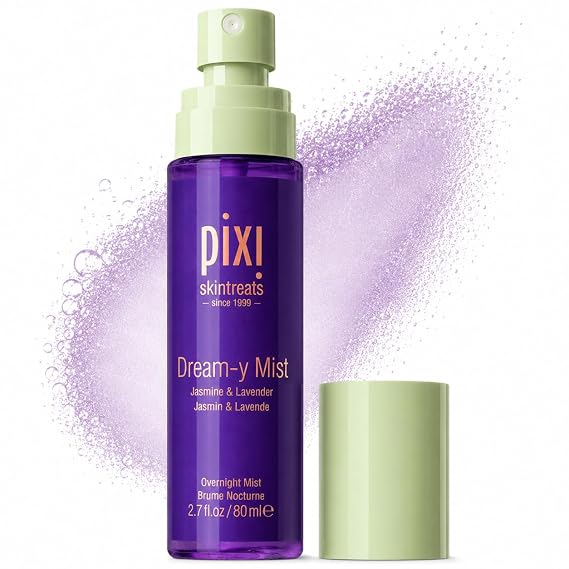 Pixi Beauty Dream-y Mist | Elixir Facial Mist | Help Hydrate & Preserve Skin with Jasmine, Lavender, Chamomile, 80ml