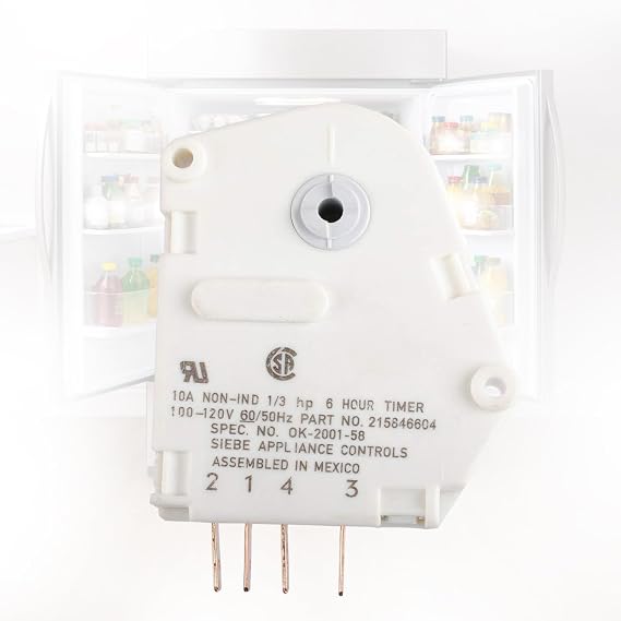AP2592907 Refrigerators Defrost Timer for Frigidaire,120V 6 Hour 21 Minutes 215846604 Timer Fits Fridge and Freezers by Ketofa