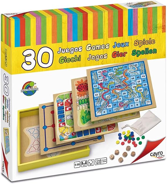 CAYRO Cayro - 30 Games - Wooden Games - Cognitive Skills Development - Board Games - FSC (830)