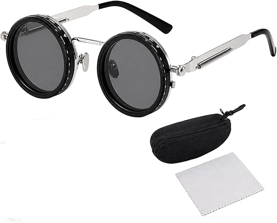 Adjustable Sunglasses, Adjustable Tint Sunglasses, Fishing Glasses with Polarised Lenses for Water Visibility, Fishing Sunglasses Mens Polarised, Adjustable Frame with Protective Case and Lens Cloth