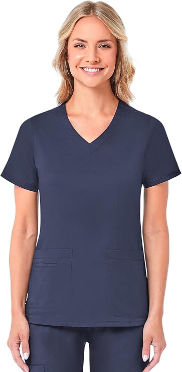 Maevn Women's Blossom Curved V-Neck Top