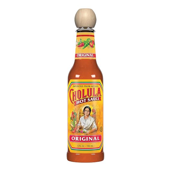 Glass Cholula Hot Sauce, 5 Ounce