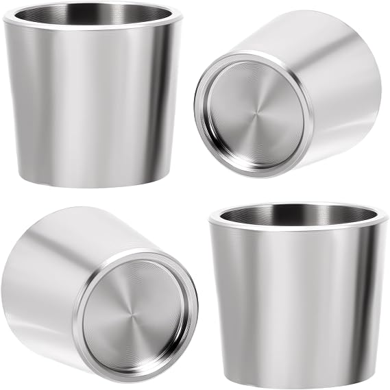 Peak Bowl Titanium Inserts (4-Pack) - Recessed Bottom Design Compatible with Enhanced Vapor Per for mance