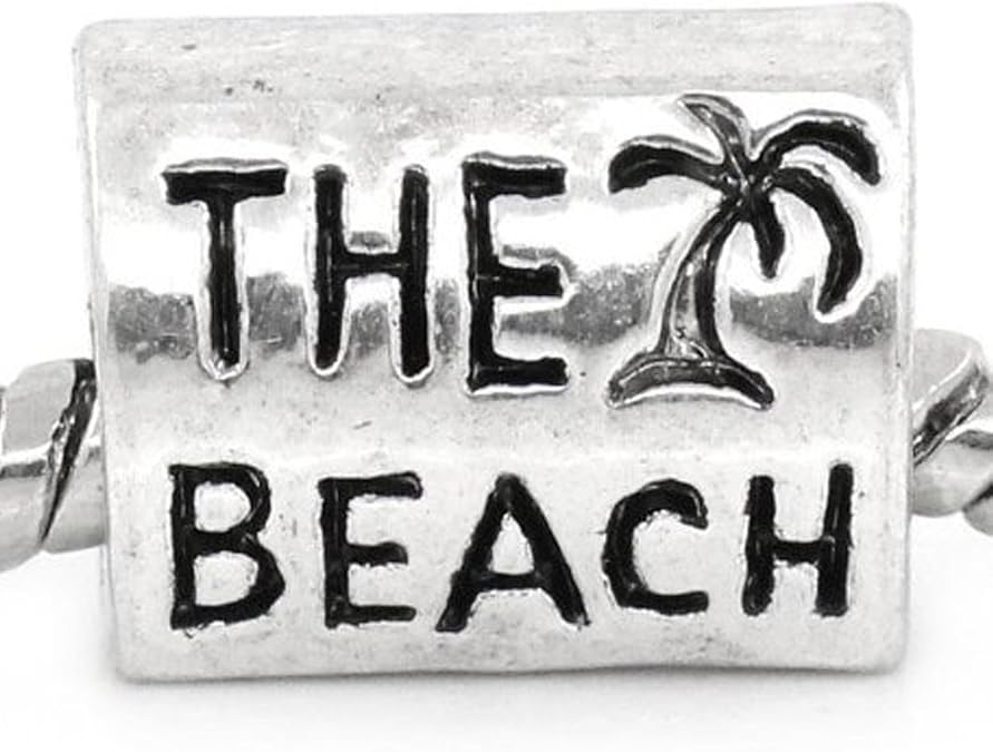 Sexy Sparkles the Beach Charm Bead Spacer for Snake Chain Charm Bracelet