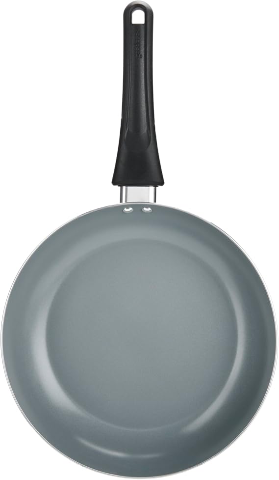 GoodCook Everyday Fry Pan Ceramic Nonstick Aluminum Construction for Even Heating Non-Toxic PTFE & PFOA Free, 10-Inch, Black