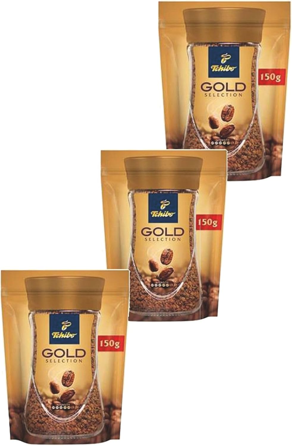 Tchibo Gold Selection Soluble Coffee Economical Package 150 Gr 3-Piece