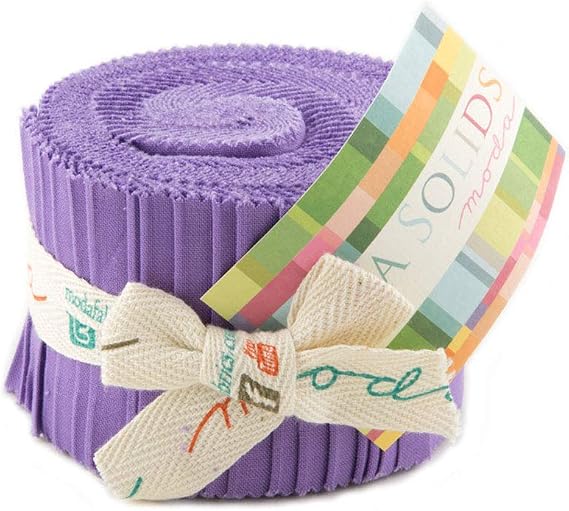 Bella Solids Hyacinth Jr Jelly Roll (9900JJR 93) by Moda House Designer for Moda