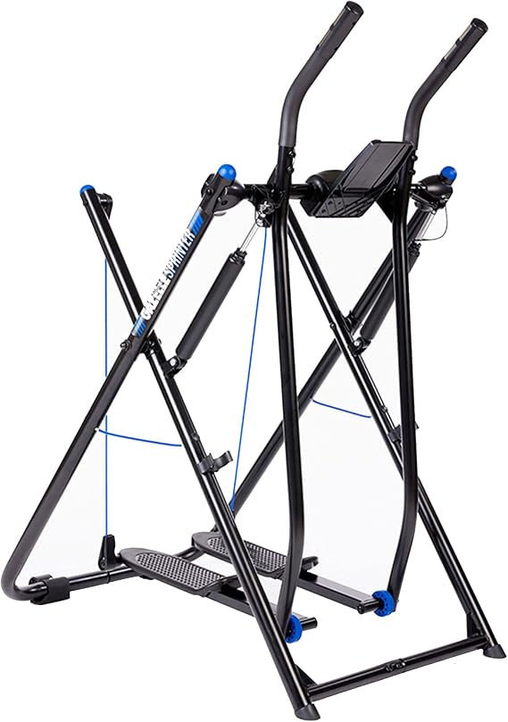 Gazelle Glider Elliptical Hybrid Exercise Machine for Home Gym Pacer or Sprinter Models - Low Impact Cardio & Strength Training, Full Body Training, Folding Steel Frame, Fitness Tracker Computer