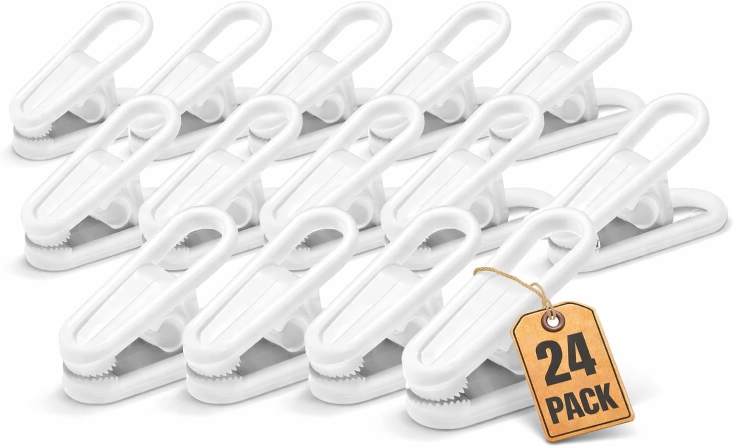 Multi-Purpose Hanger Clips (24 Count)