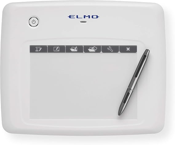 Elmo 1307 Model CRA-1 Wireless Pen Tablet, Wireless Interactive Capability, Compatible with Elmo Document Cameras, 16 Hours of Continuous Operation Time, Range up to 49.2 Feet, Auto Power Off