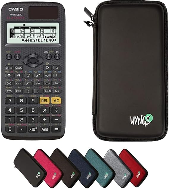 Casio ClassWiz FX-87DE X + Calcuso Protective Case