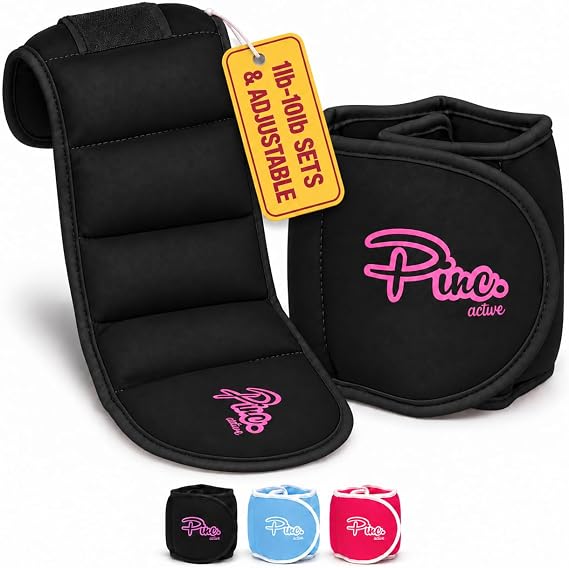 Ankle Weights & Wrist Weights Set 1-10 lb & Adjustable for Women, Men, Kids