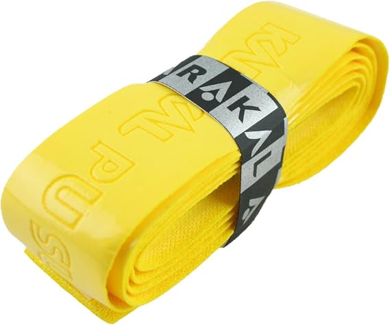 Karakal Super PU Replacement Grips - Tennis - Squash - Badminton (2 x Yellow)