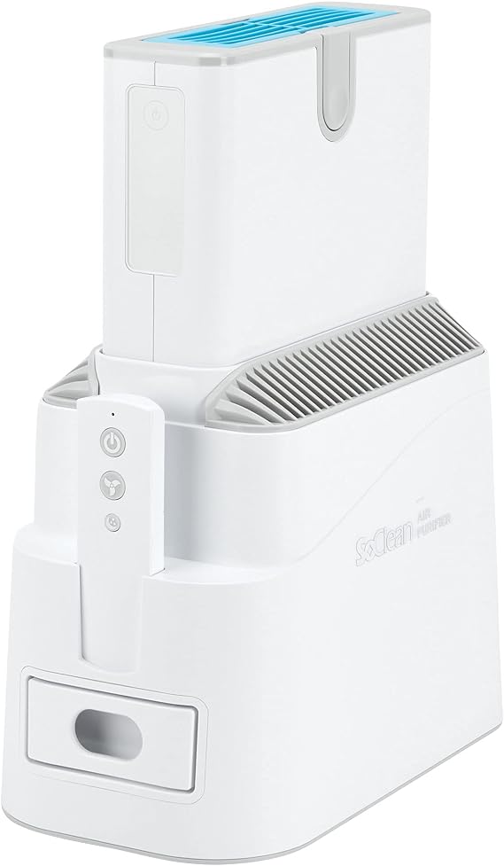SoClean Air+ Air Purifier | Lab-Proven Filtration Technology | Unparalled Purification | Creates the Purest Air for Your Home and Family | Multiple Airflow Settings from Quiet to PowerScrub