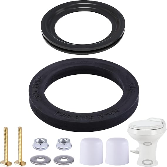 MENNTY RV Toilet Seal Kit for Dometic 300 310 320, 2 in 1 Set