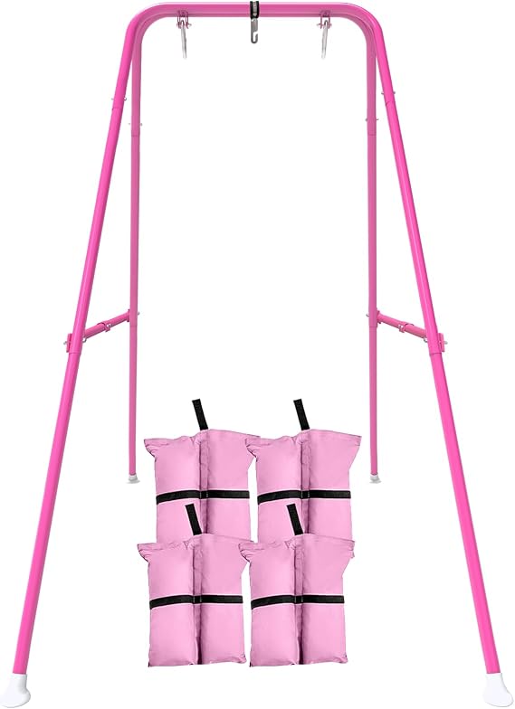 Swing Stand for Kids, A-Frame Foldable Metal Frame
