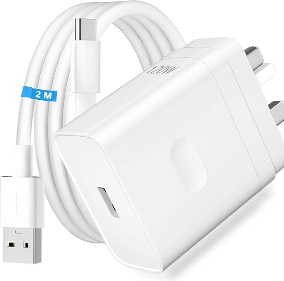 120W Supervooc Charger for realme GT 7 Pro GT 6 6T 14x 14Pro+ 12+ Note 50,