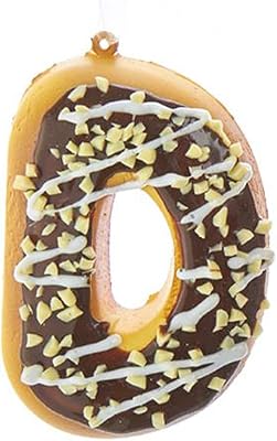 Squeezable Donut Letter Ornament Initial D