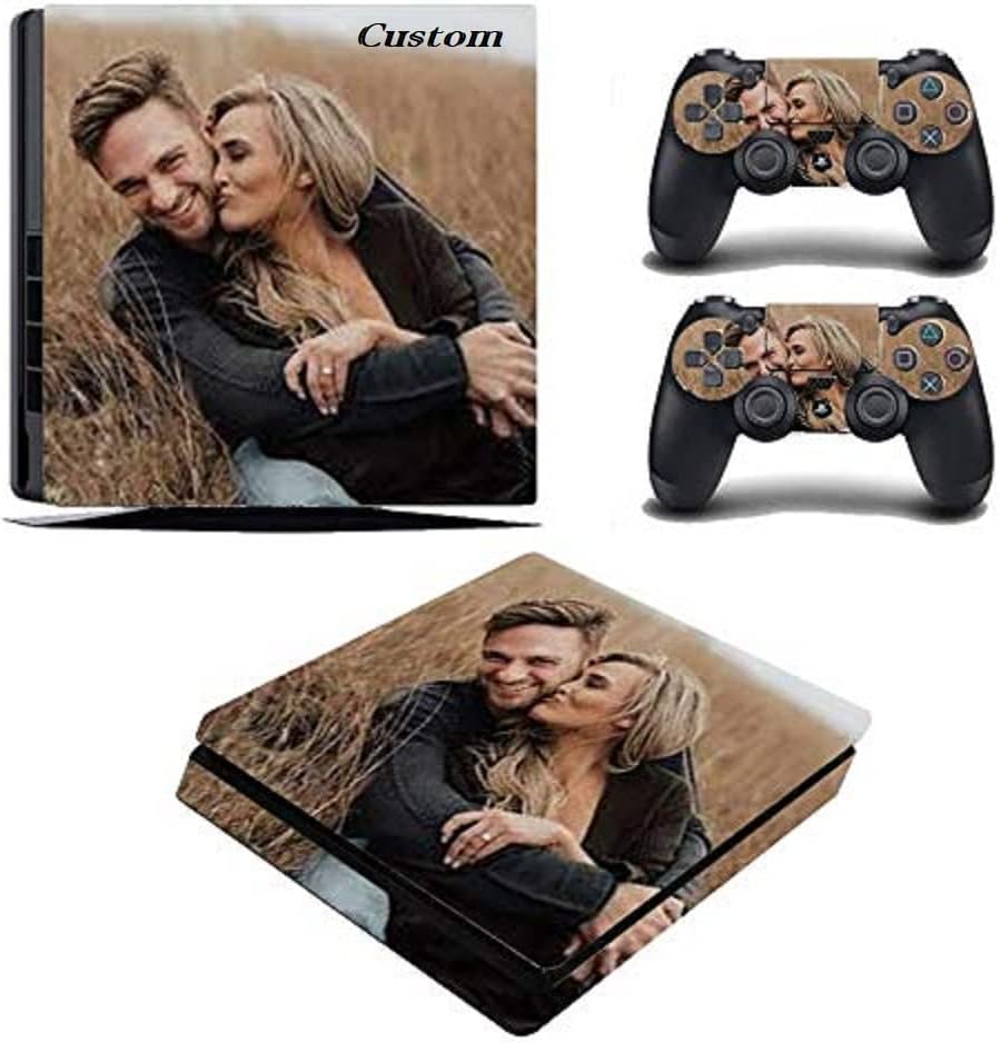 Custom PS4 Slim Create Your Own Design with Photos Custom PlayStation 4 Slim Controller and Console Skin