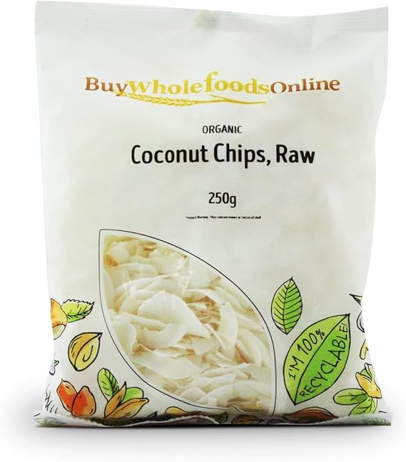 Organic Coconut Chips, Raw 250g (BWFO)