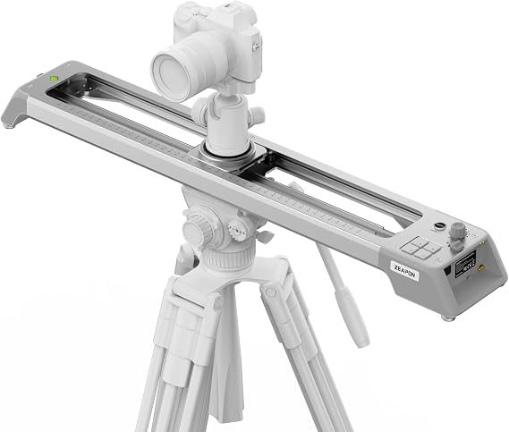 Zeapon EVO 125Panorama Rotating Motorized Camera Slider, Powerful Quiet Motor for 5.5-11Lbs Payload, 23.6''/60cm Light Compact Slider Dolly with Carrying case, Buttons & App Control (D60 (23.6''))