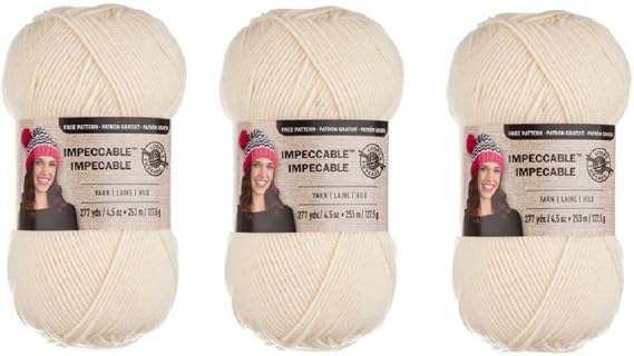 Loops & Threads Impeccable Yarn 4.5 oz Aran (3-Pack)