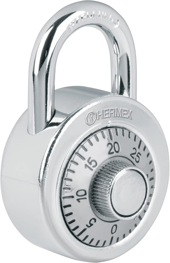 Steel padlock combination, 50mm, Hermex Basic