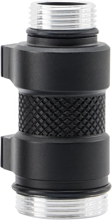 Light Body for 18350 Batts, Fits Surefire KE2-DF Light Heads - Weltool LH8, Malkoff, LED & LEP Heads & All Scout Type Tailcaps (Black - KNURLED)