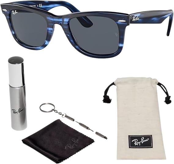 Ray-Ban RB2140F ORIGINAL WAYFARER BIO LOW BRIDGE Sunglasses w/Official Kit